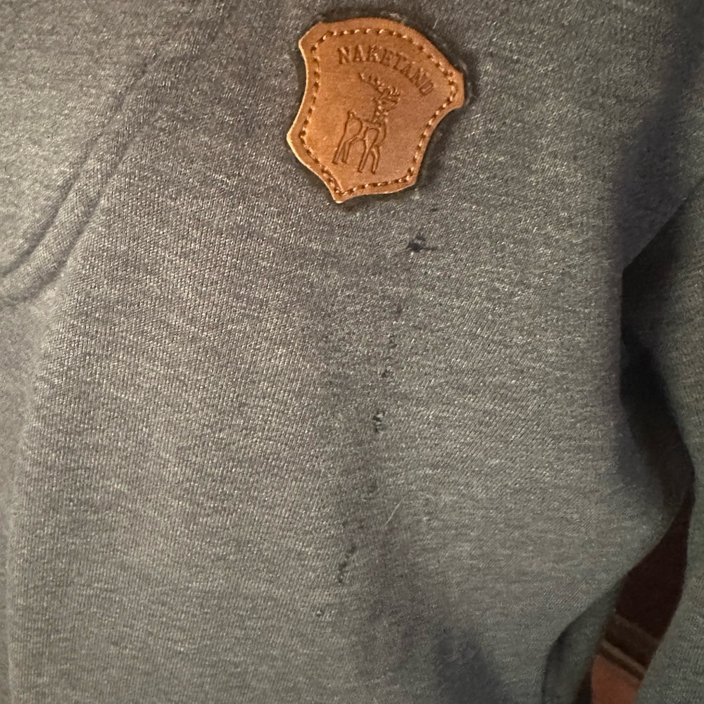 Medium Blue/Gray Naketano Tunic Sweatshirt - Picture 5 of 5
